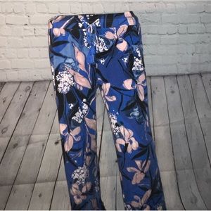 Stars Above Blue & Pink Floral Pants size S